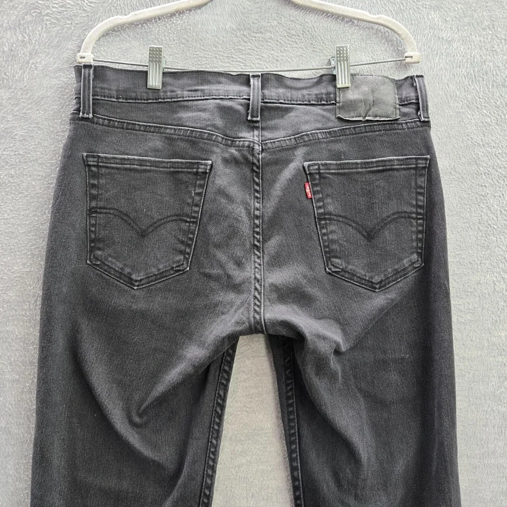 Levi's 511 Men Jeans 34x34‎ Gray Denim Slim Straight Pockets Mid Rise Cotton